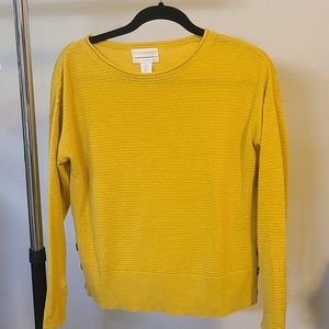 Cynthia Rowley Mustard yellow sweater Medium